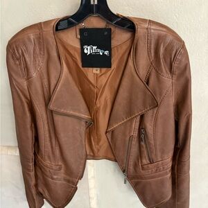 Fillmore Women's Brown Leather Jacket M